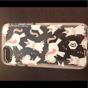 casetify iphone 7/8 impact case unicorn print